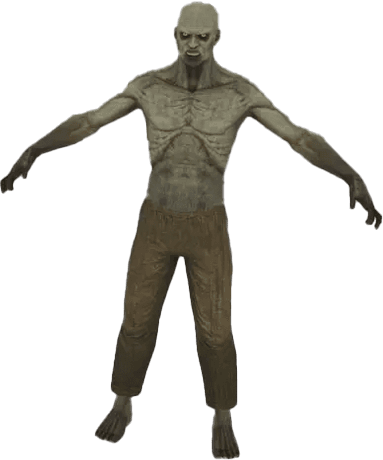 Modèle 3D d'un zombie